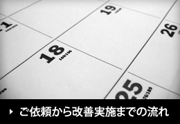 ご依頼から改善実施までの流れ