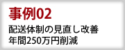 事例2　配送体制の見直し改善　年間250万円削減