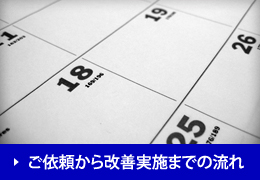ご依頼から改善実施までの流れ
