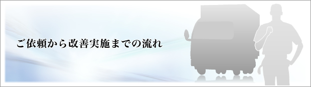 ご依頼から改善実施までの流れ